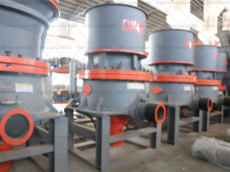 cone crusher in factory
