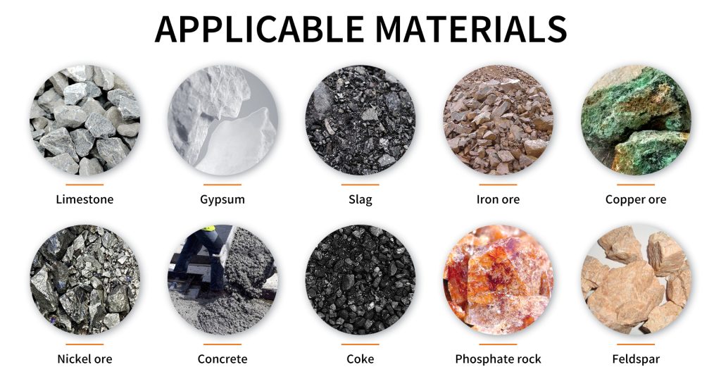 The raw materials of the compound crusher